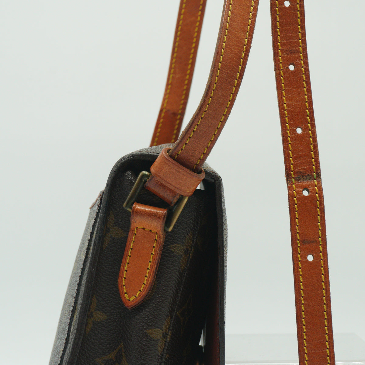 Louis Vuitton Saint Cloud Shoulder Bag PM Monogram Canvas Brown GHW