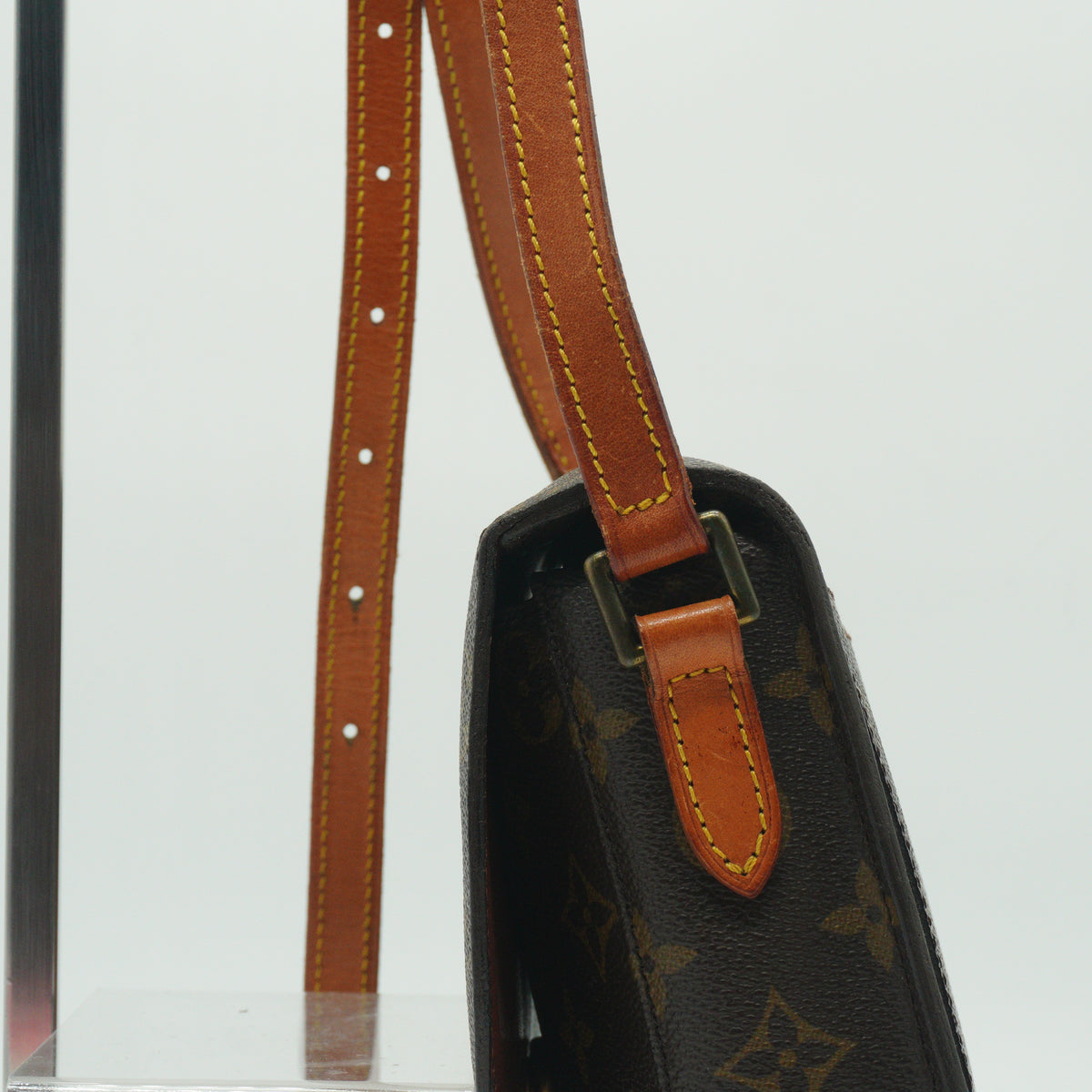 Louis Vuitton Saint Cloud Shoulder Bag PM Monogram Canvas Brown GHW