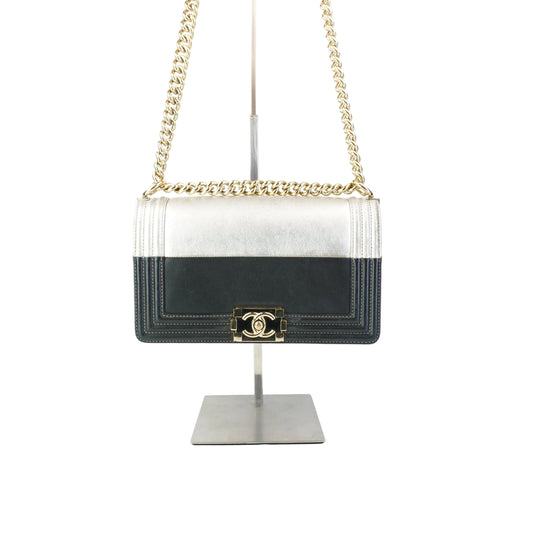 Chanel Bicolor Boy Flap Bag