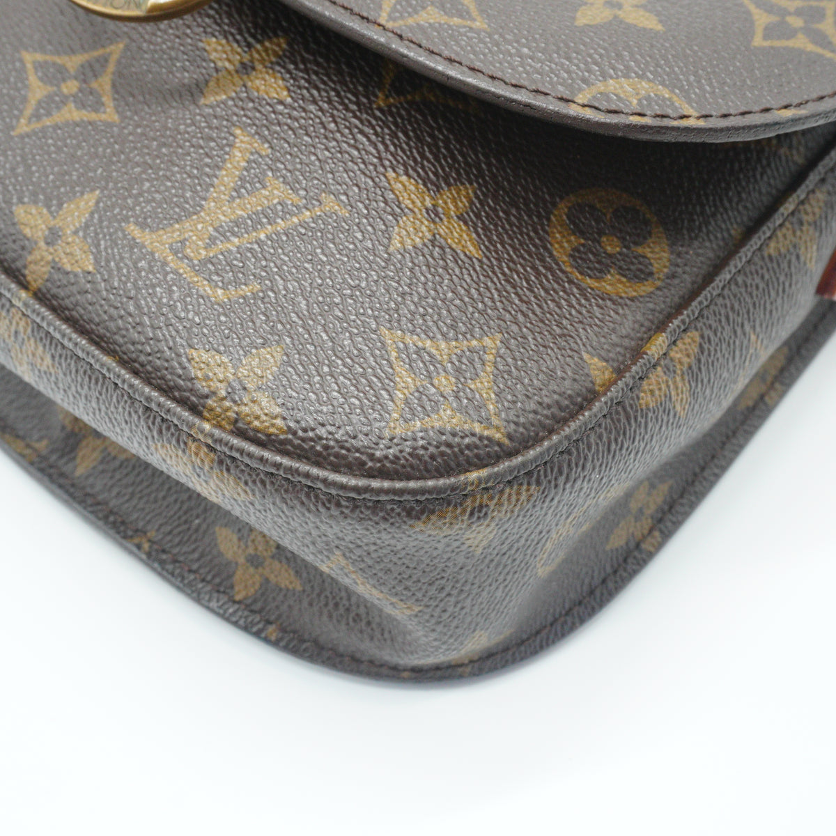 Louis Vuitton Saint Cloud Shoulder Bag PM Monogram Canvas Brown GHW