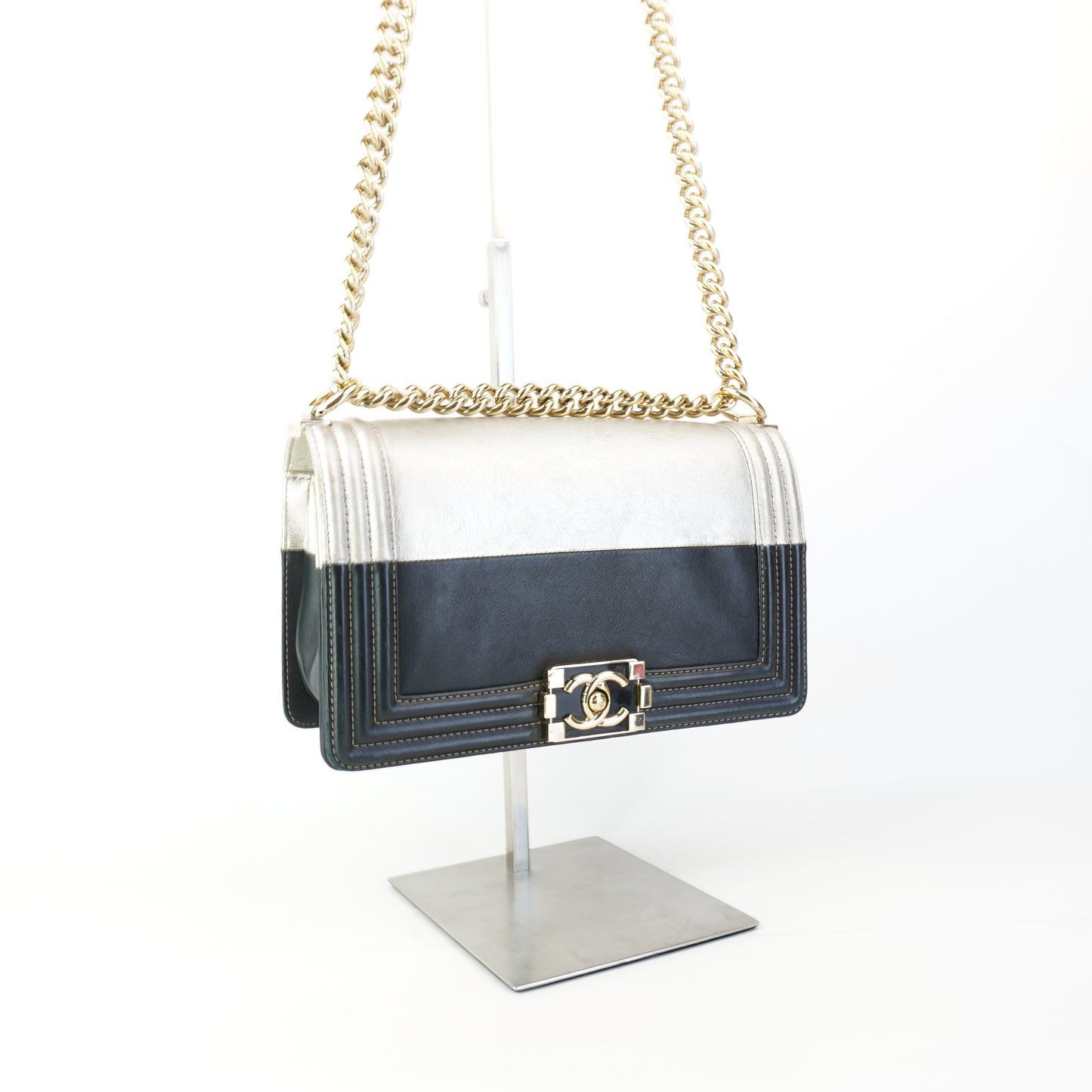 Chanel Bicolor Boy Flap Bag