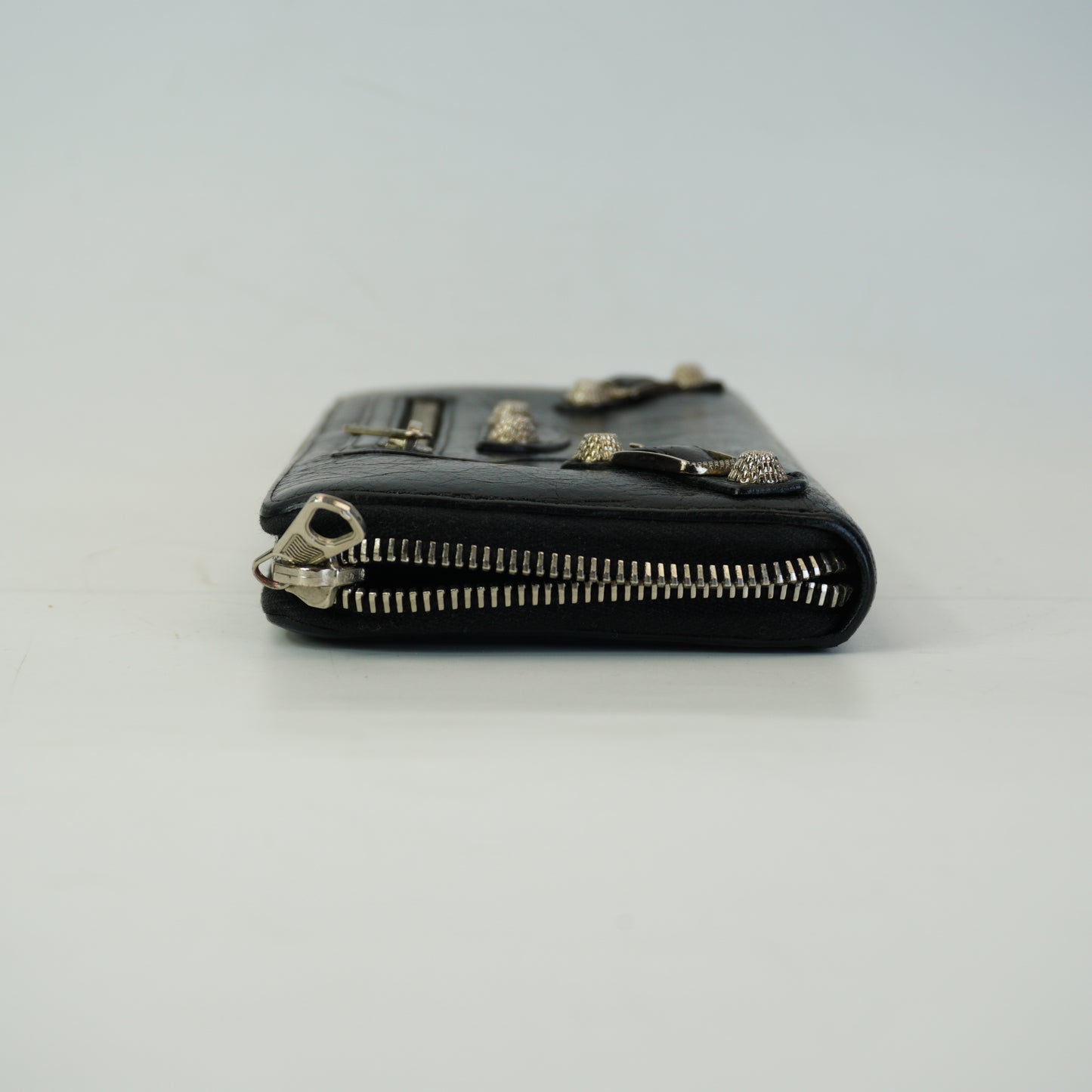 Balenciaga Black zip around wallet