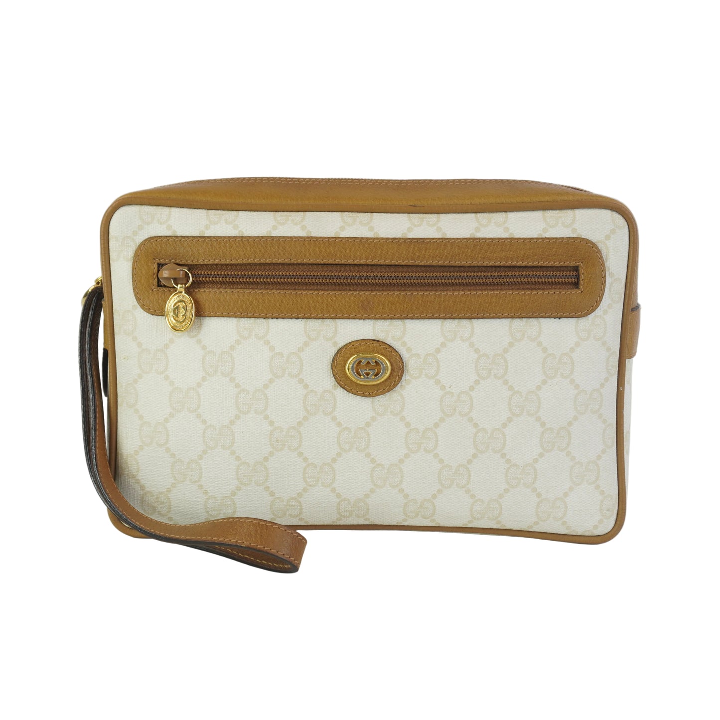 Gucci  GG Mono Coated Canvas Clutch