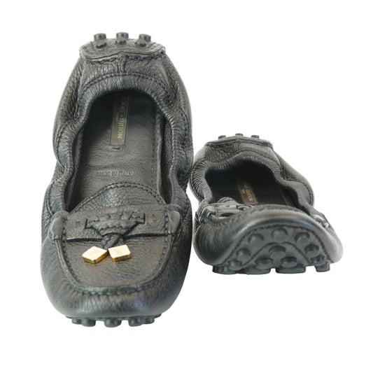 Louis Vuitton	Gloria Flat Loafers Black size 7
