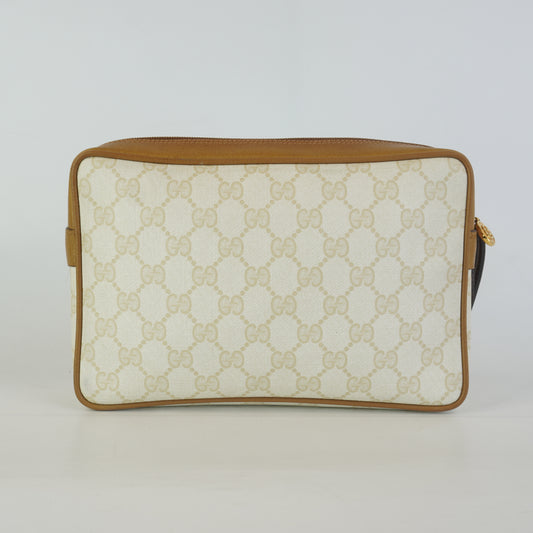 Gucci  GG Mono Coated Canvas Clutch