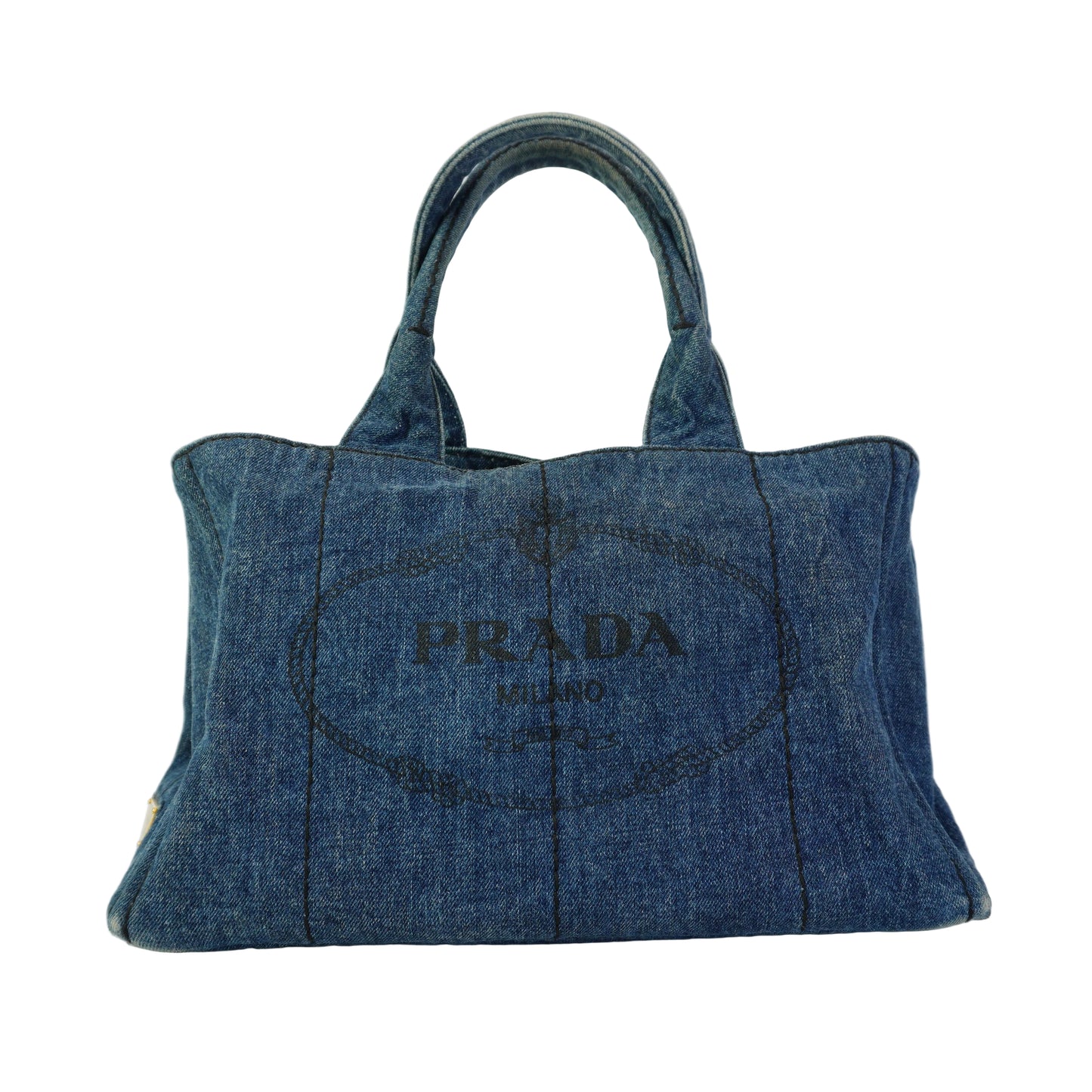 Prada Canapa Denim Medium GHW