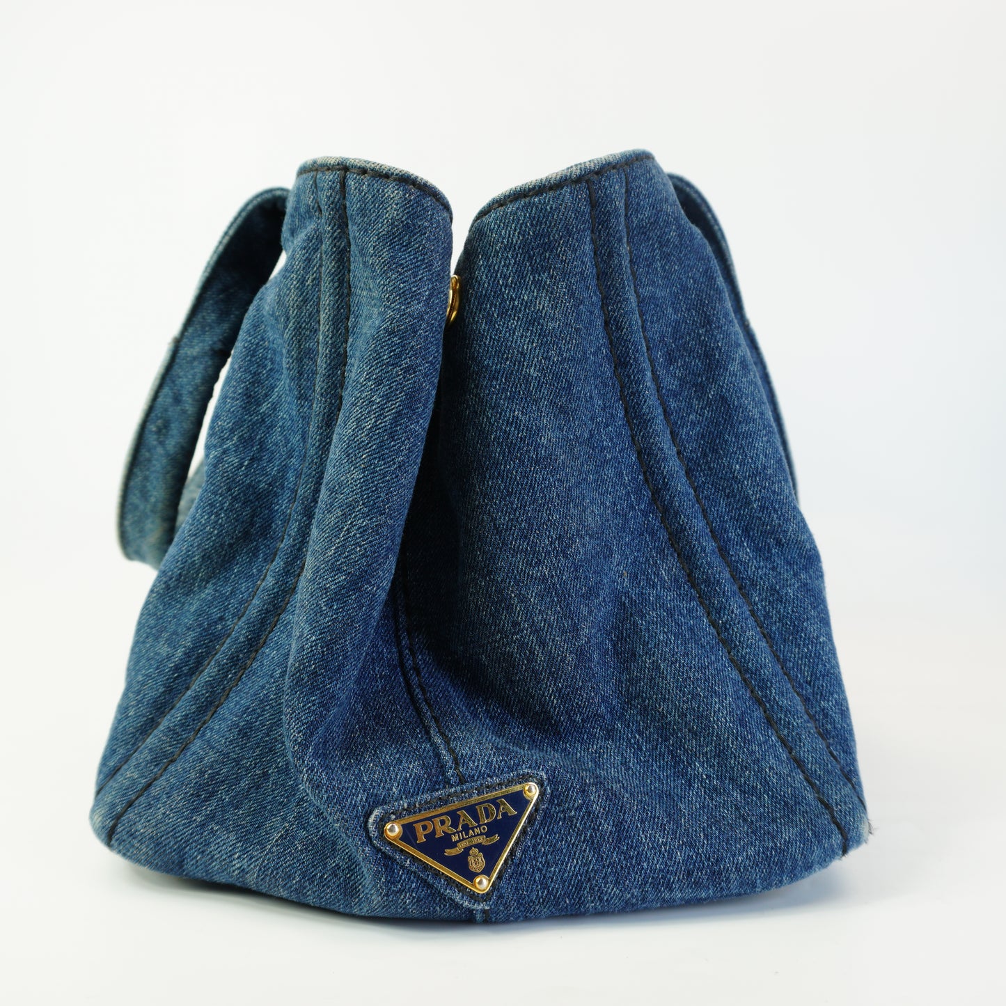Prada Canapa Denim Medium GHW