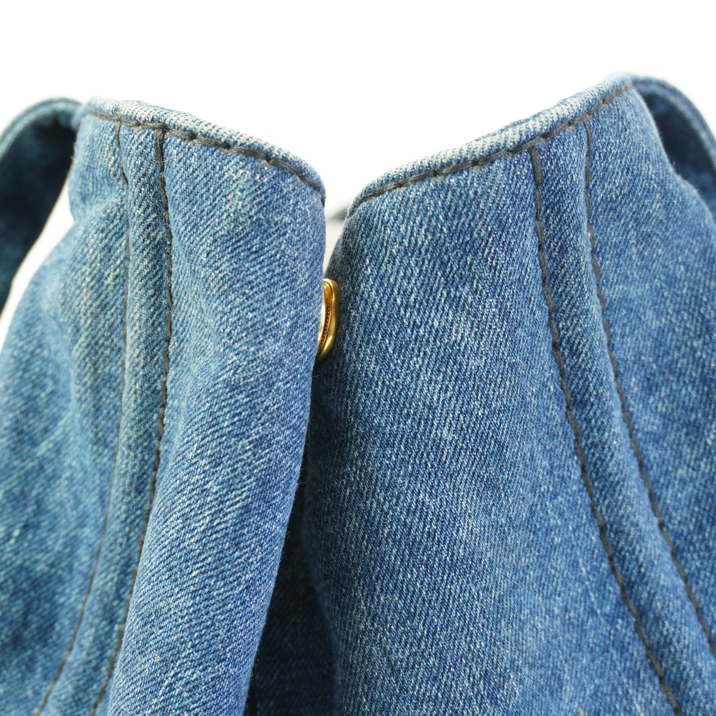 Prada Canapa Denim Medium GHW