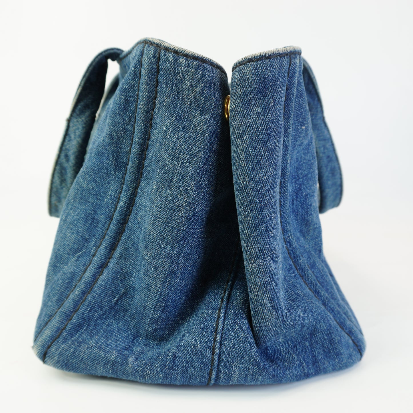 Prada Canapa Denim Medium GHW