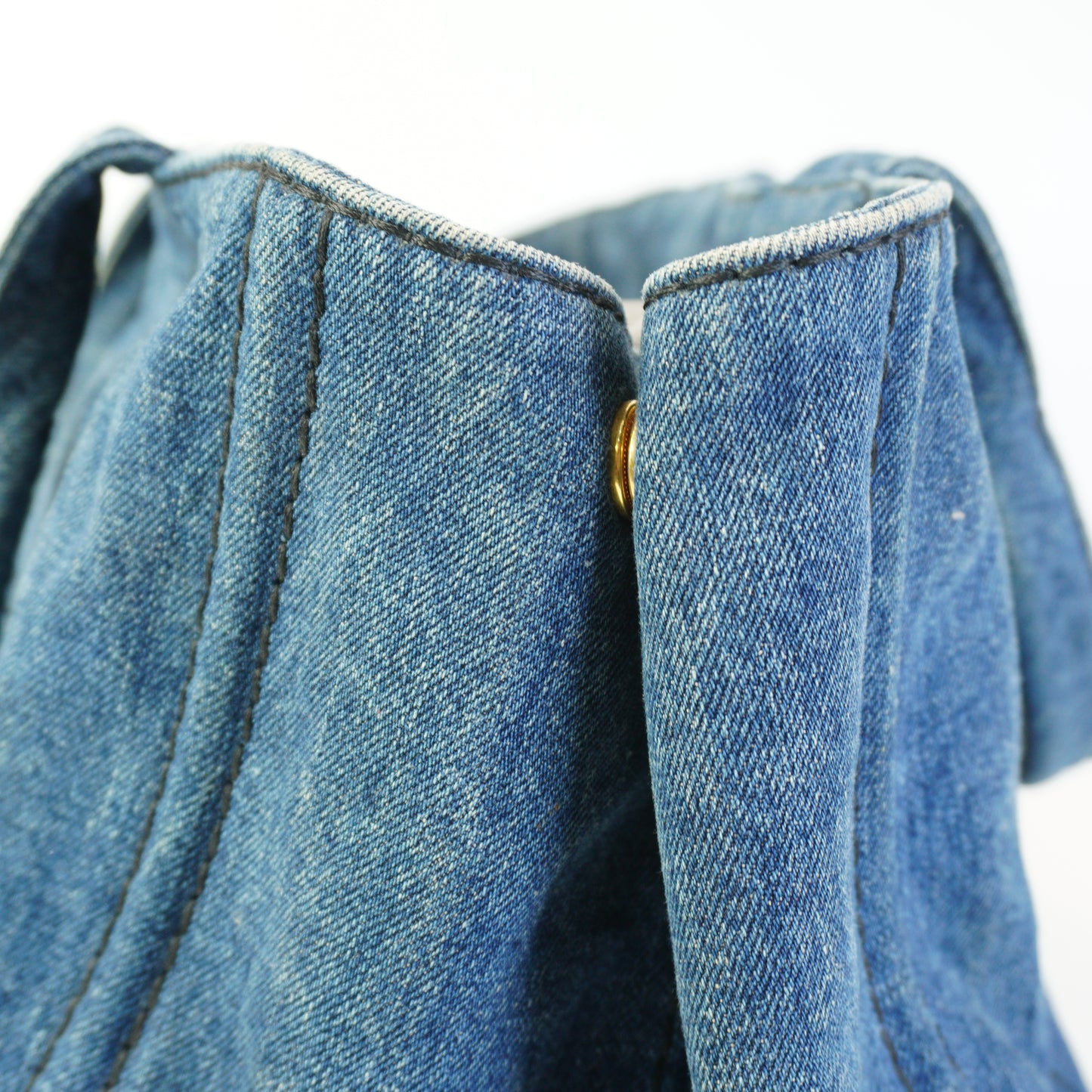 Prada Canapa Denim Medium GHW