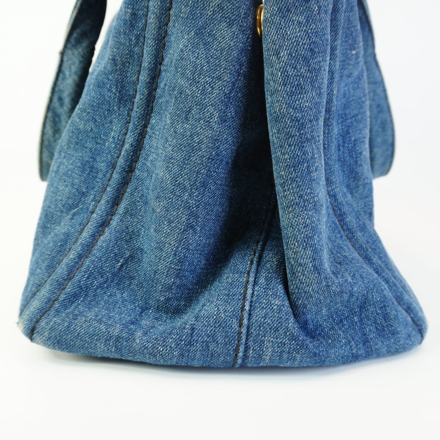 Prada Canapa Denim Medium GHW