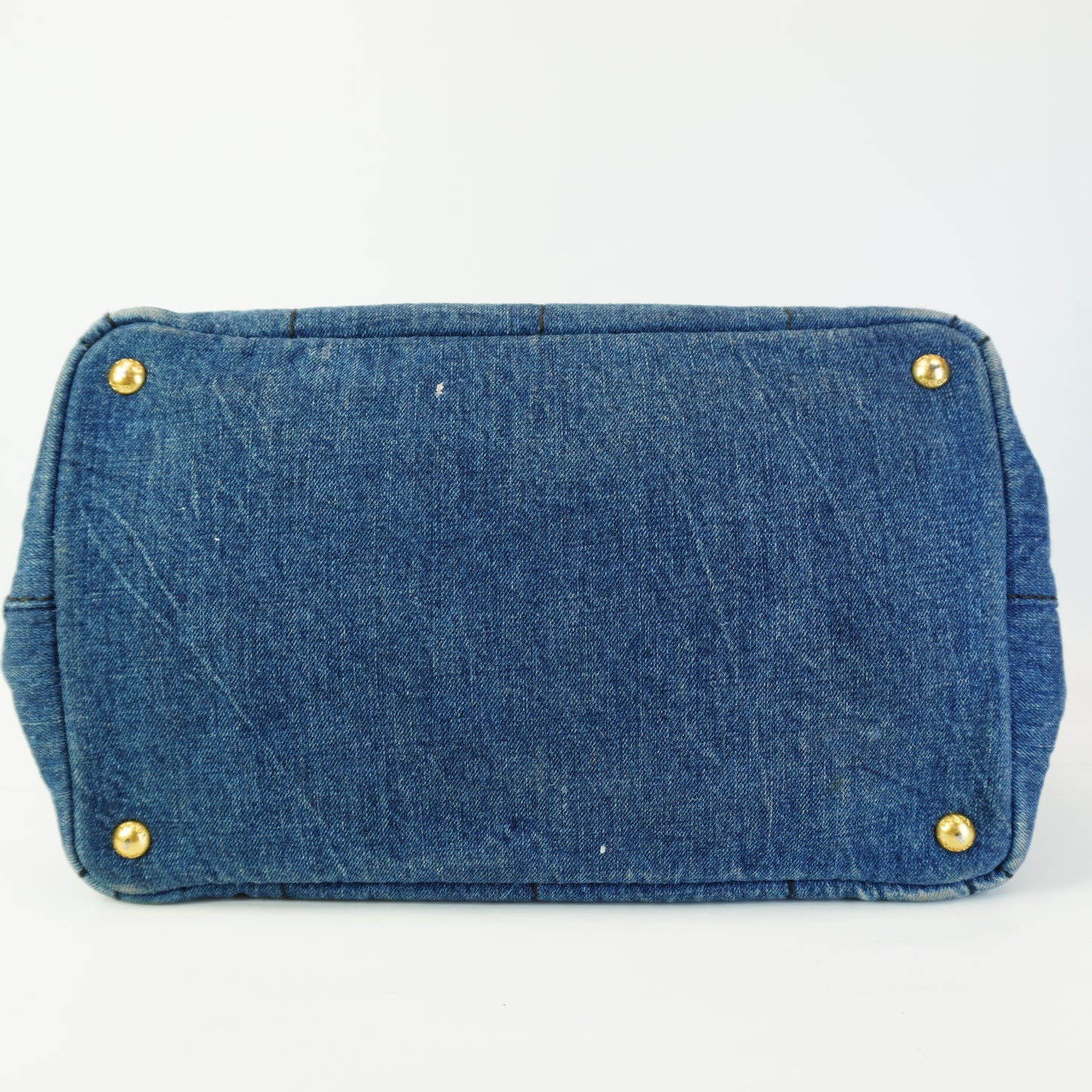 Prada Canapa Denim Medium GHW