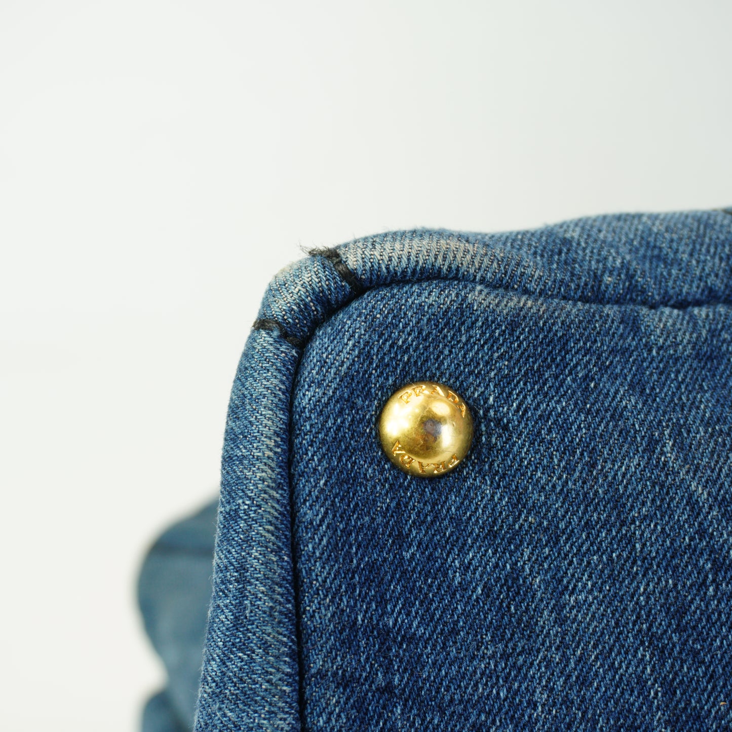 Prada Canapa Denim Medium GHW