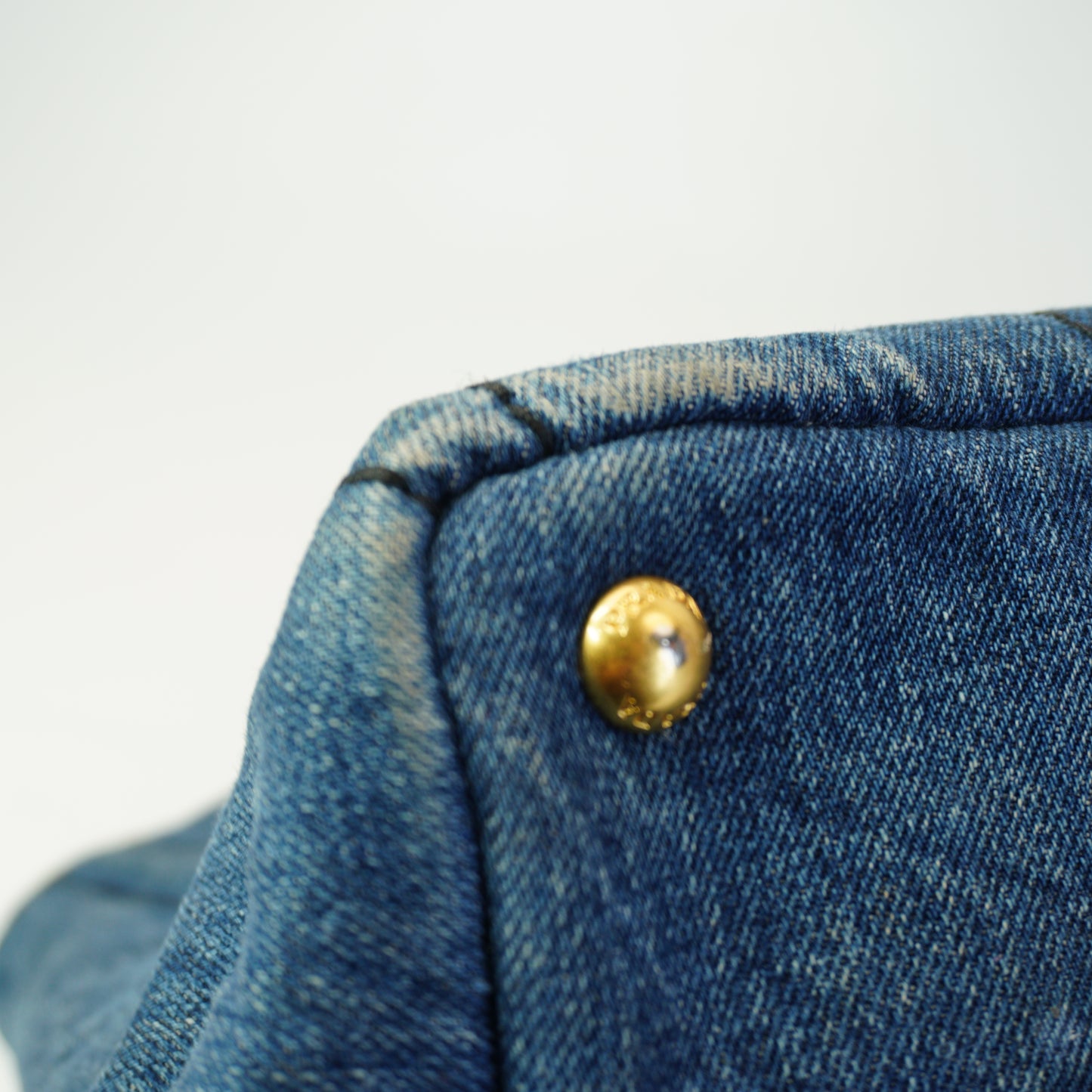 Prada Canapa Denim Medium GHW