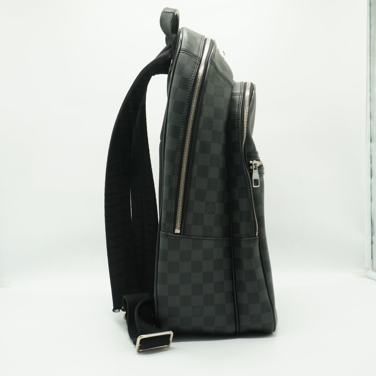 Louis Vuitton	Michael Damier Graphite Large Backpack Black Gray SHW