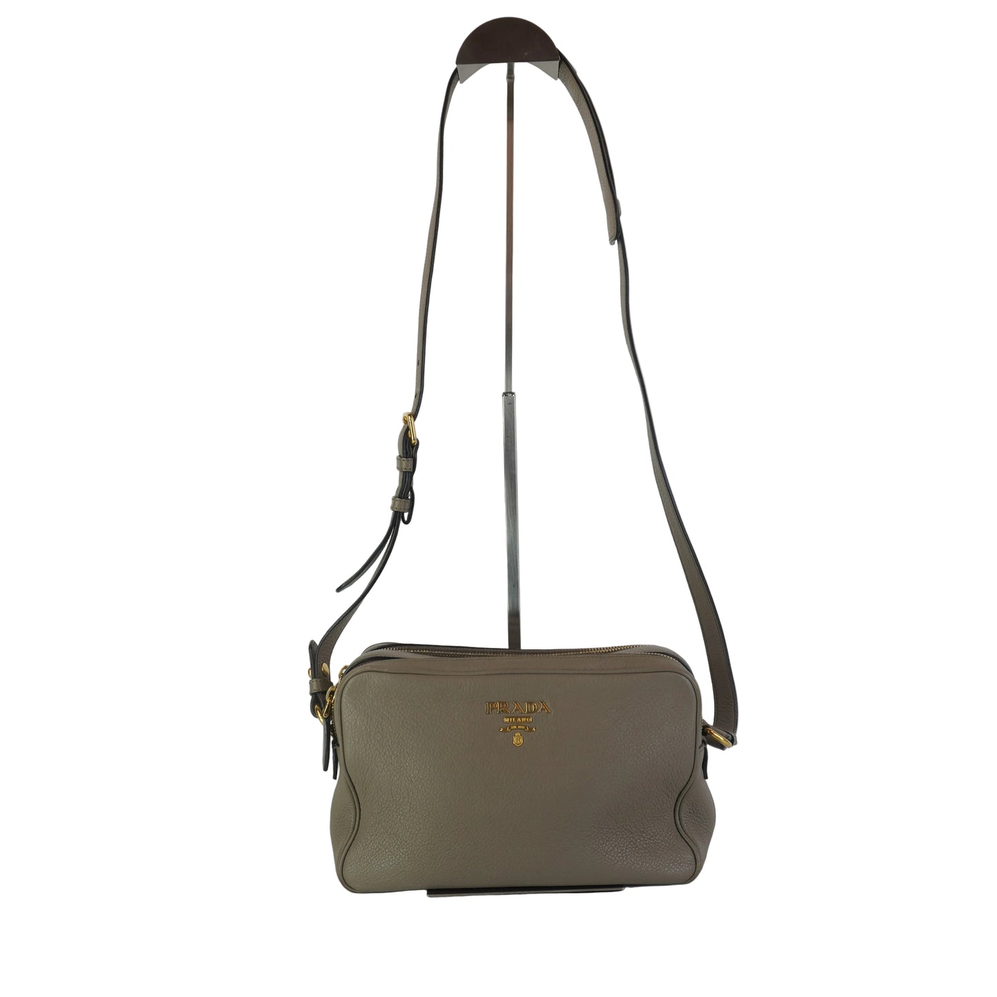 Prada Vitello Phenix Double Zip Camera Bag Small GHW