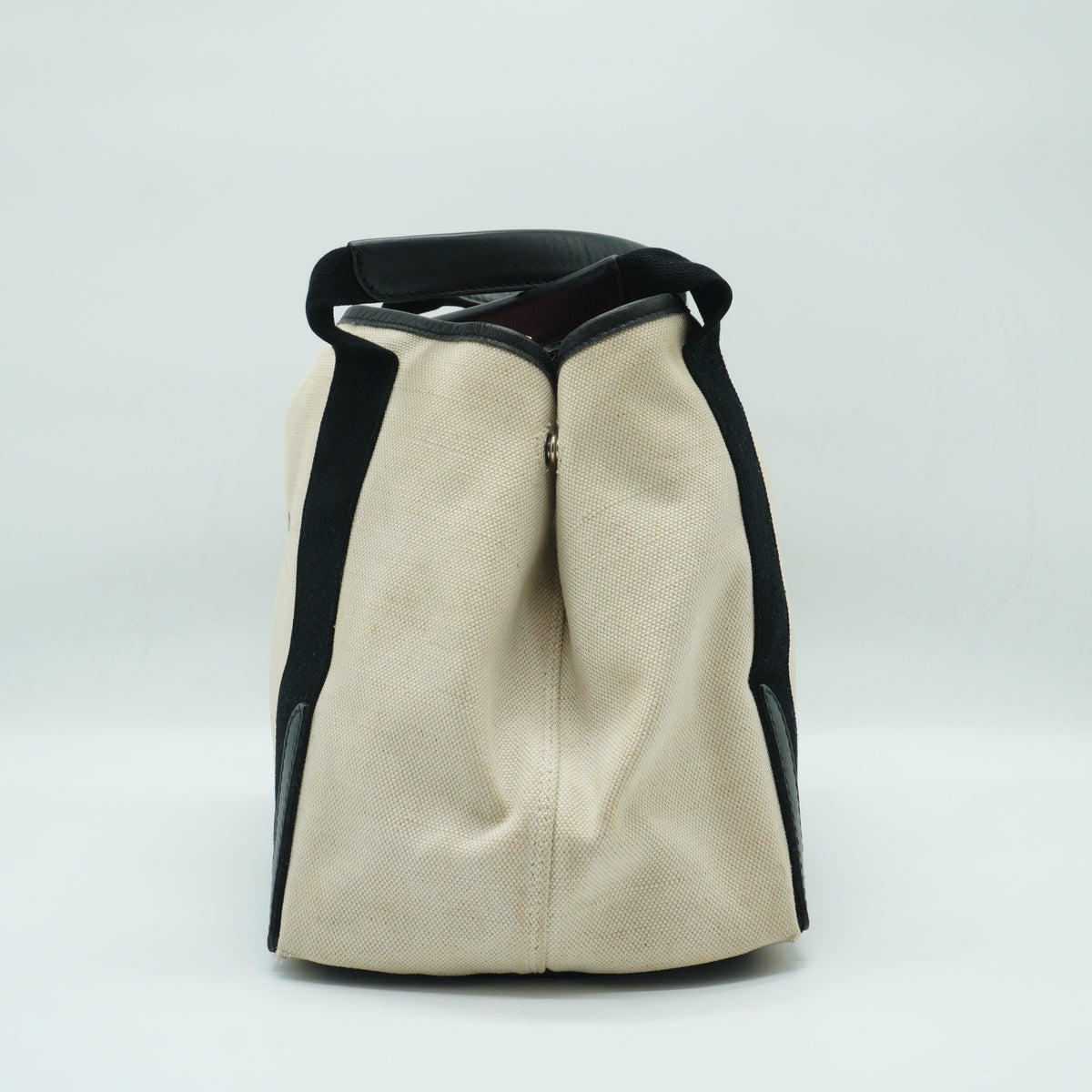 Balenciaga	Cabas Tote Black white Medium SHW