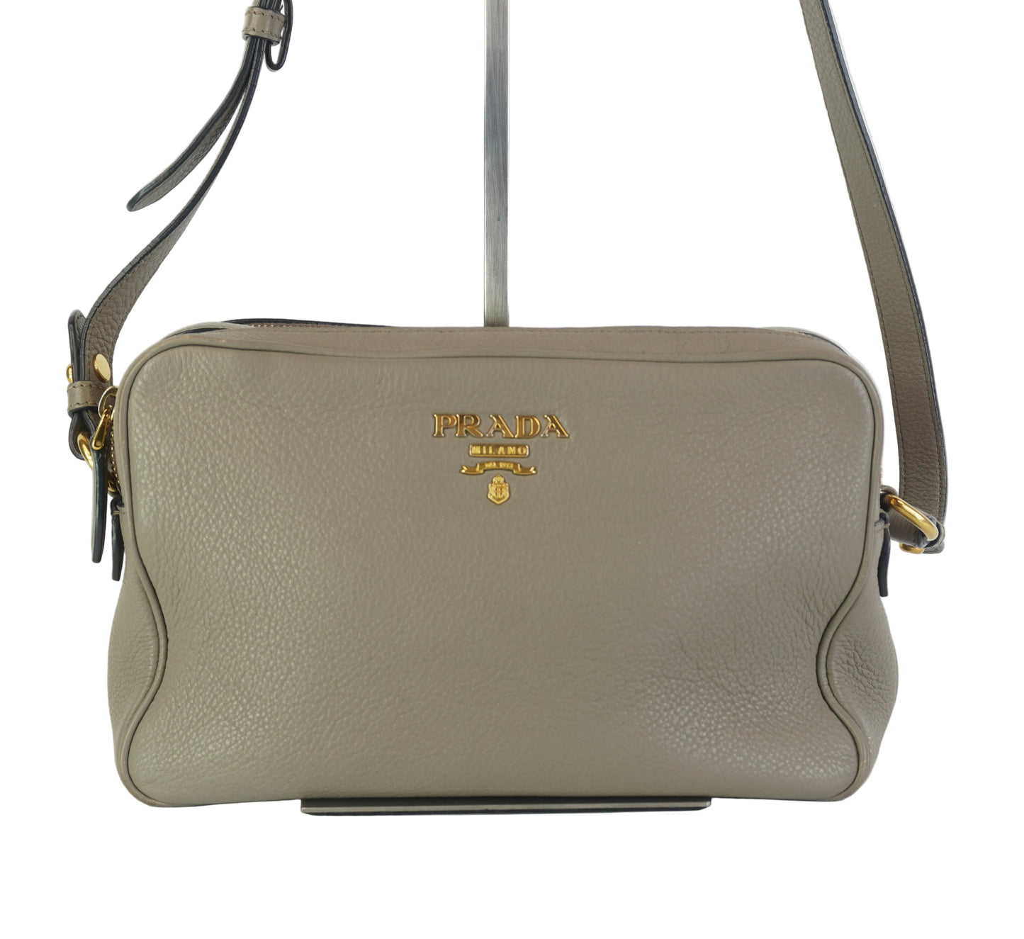 Prada Vitello Phenix Double Zip Camera Bag Small GHW