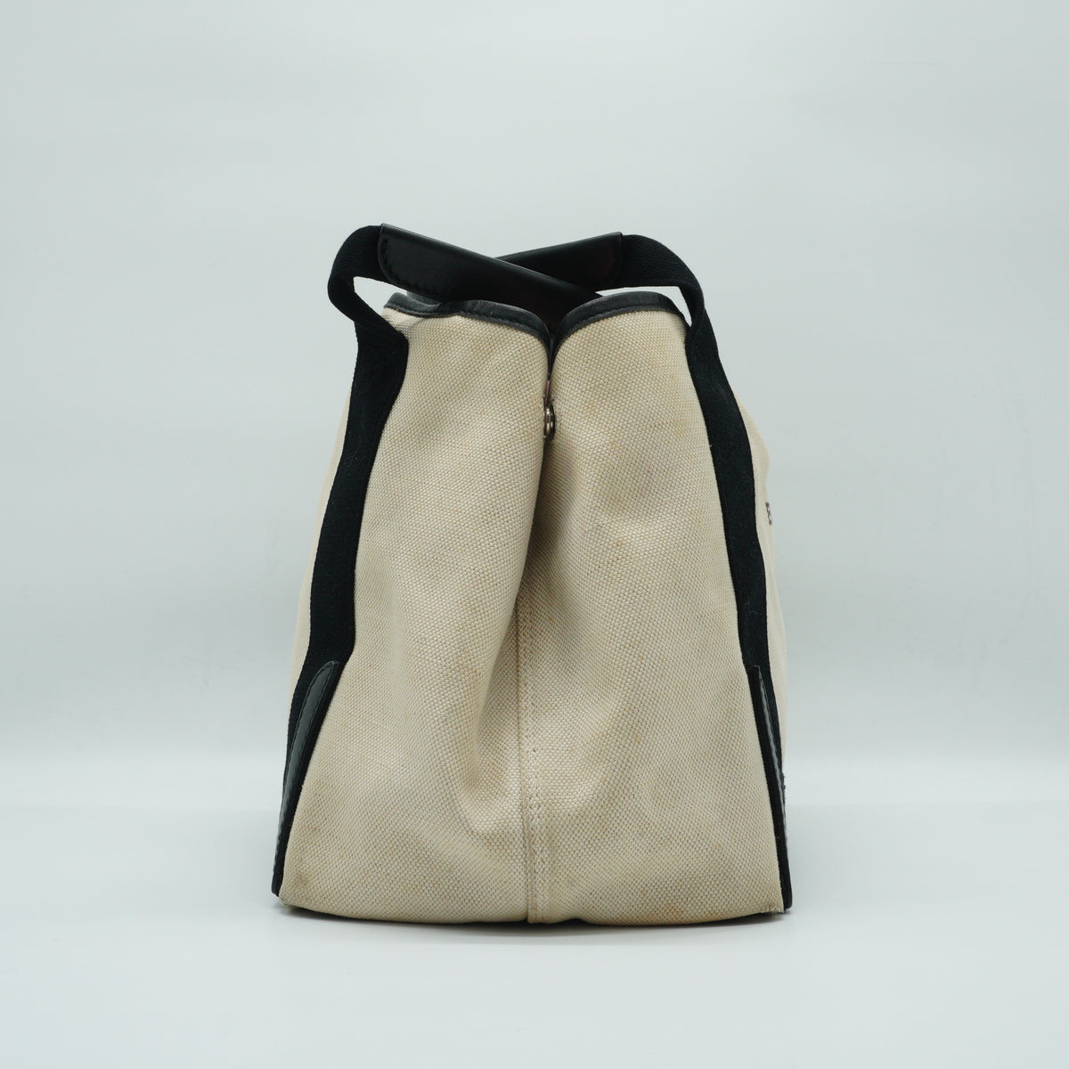 Balenciaga	Cabas Tote Black white Medium SHW