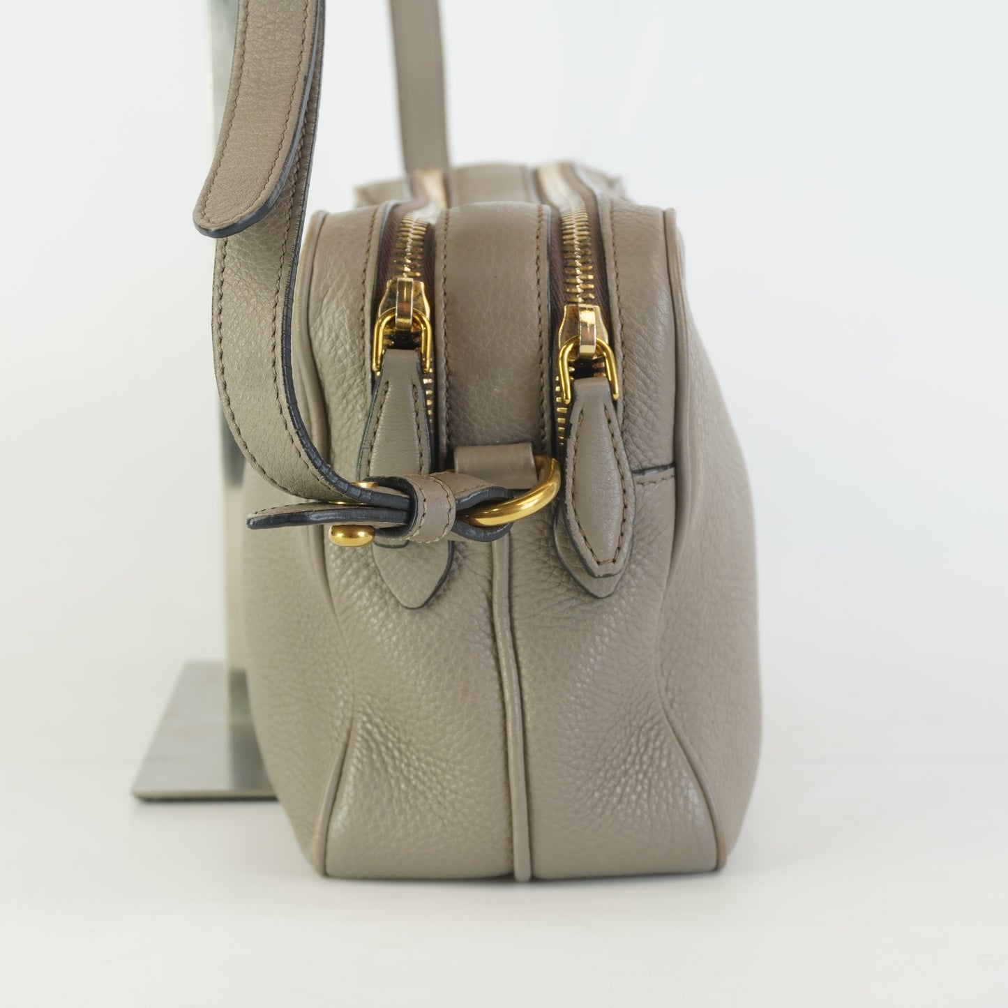 Prada Vitello Phenix Double Zip Camera Bag Small GHW