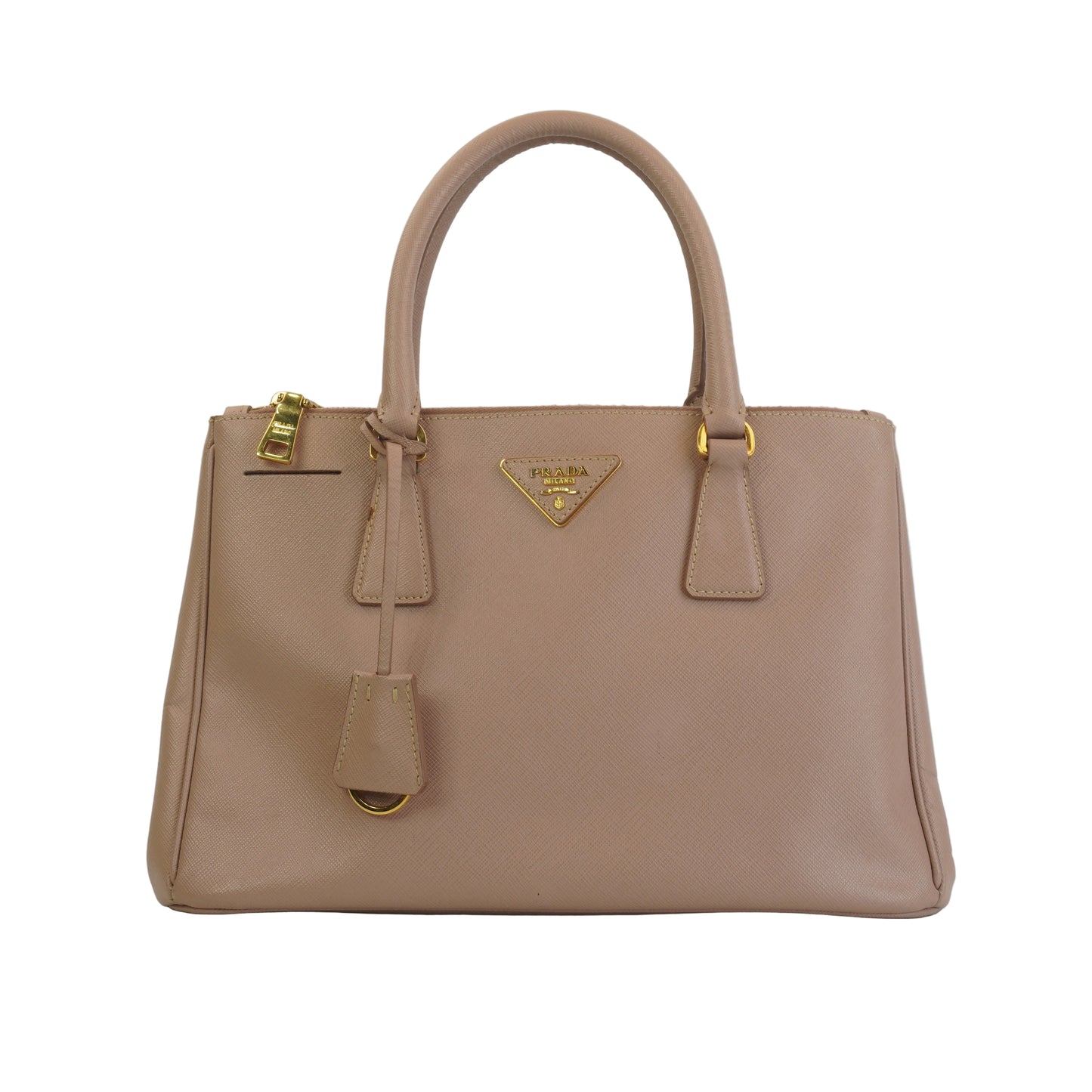 Prada Beige Saffiano GHW Medium