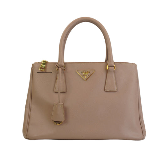 Prada Beige Saffiano GHW Medium
