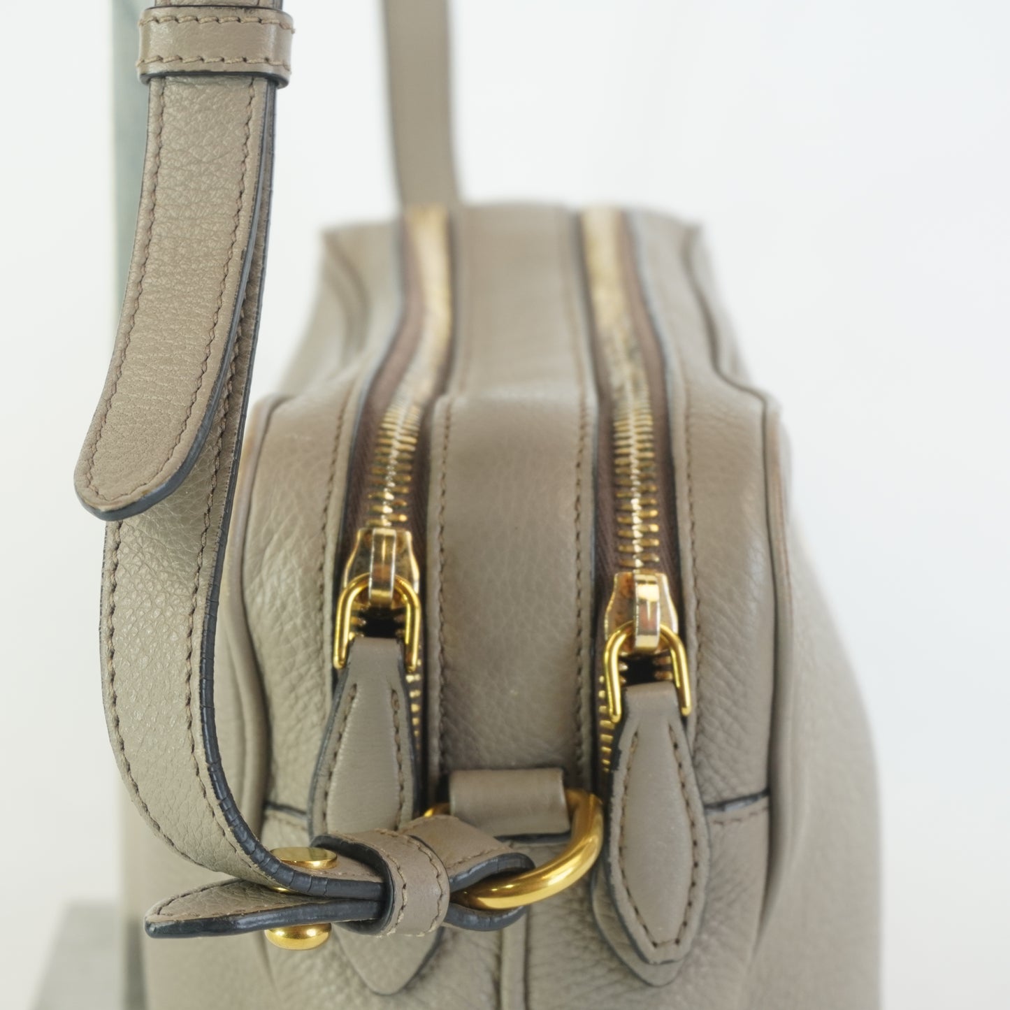 Prada Vitello Phenix Double Zip Camera Bag Small GHW