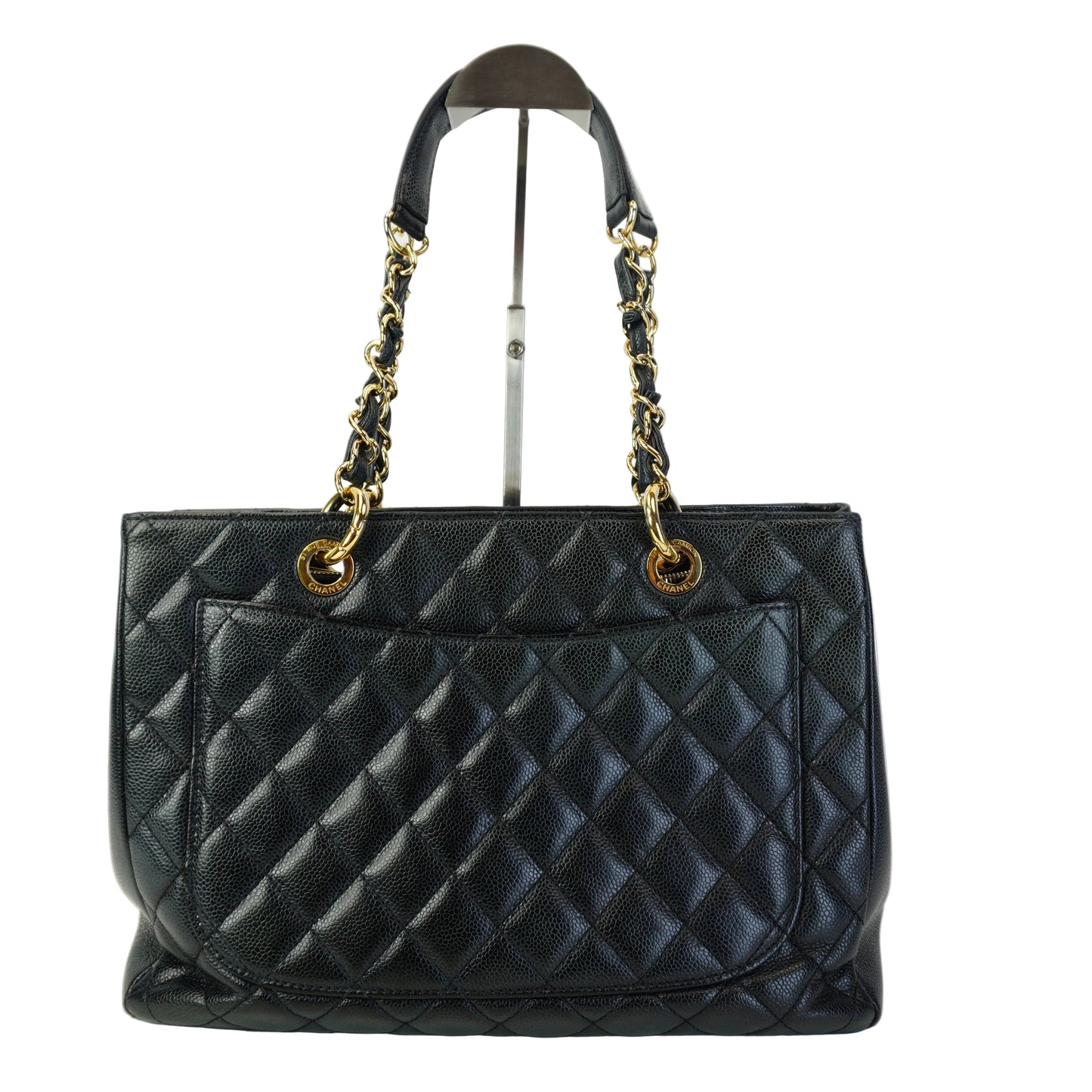 Chanel GST GHW Medium Black