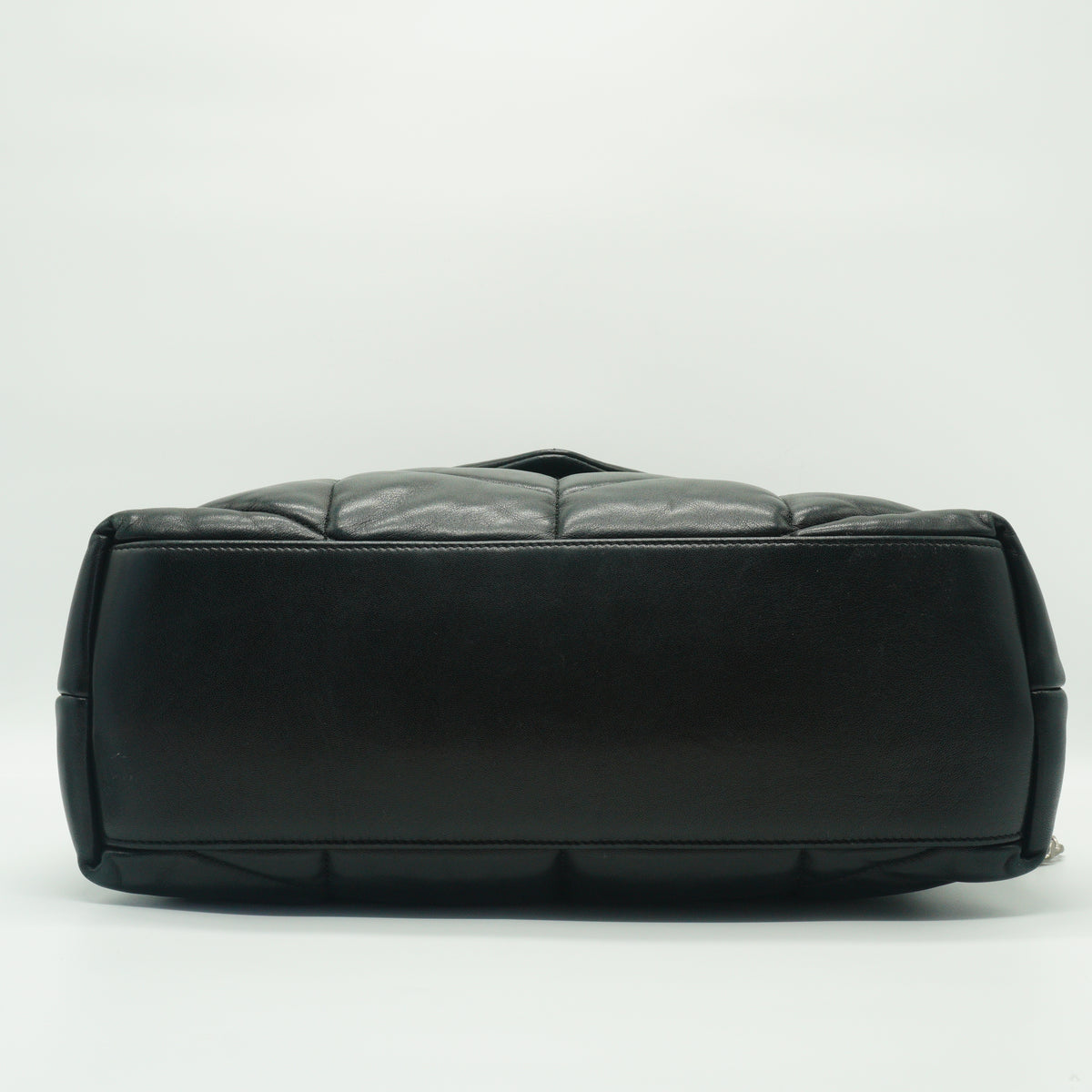YSL Loulou Puffer Medium Lambskin Black SHW