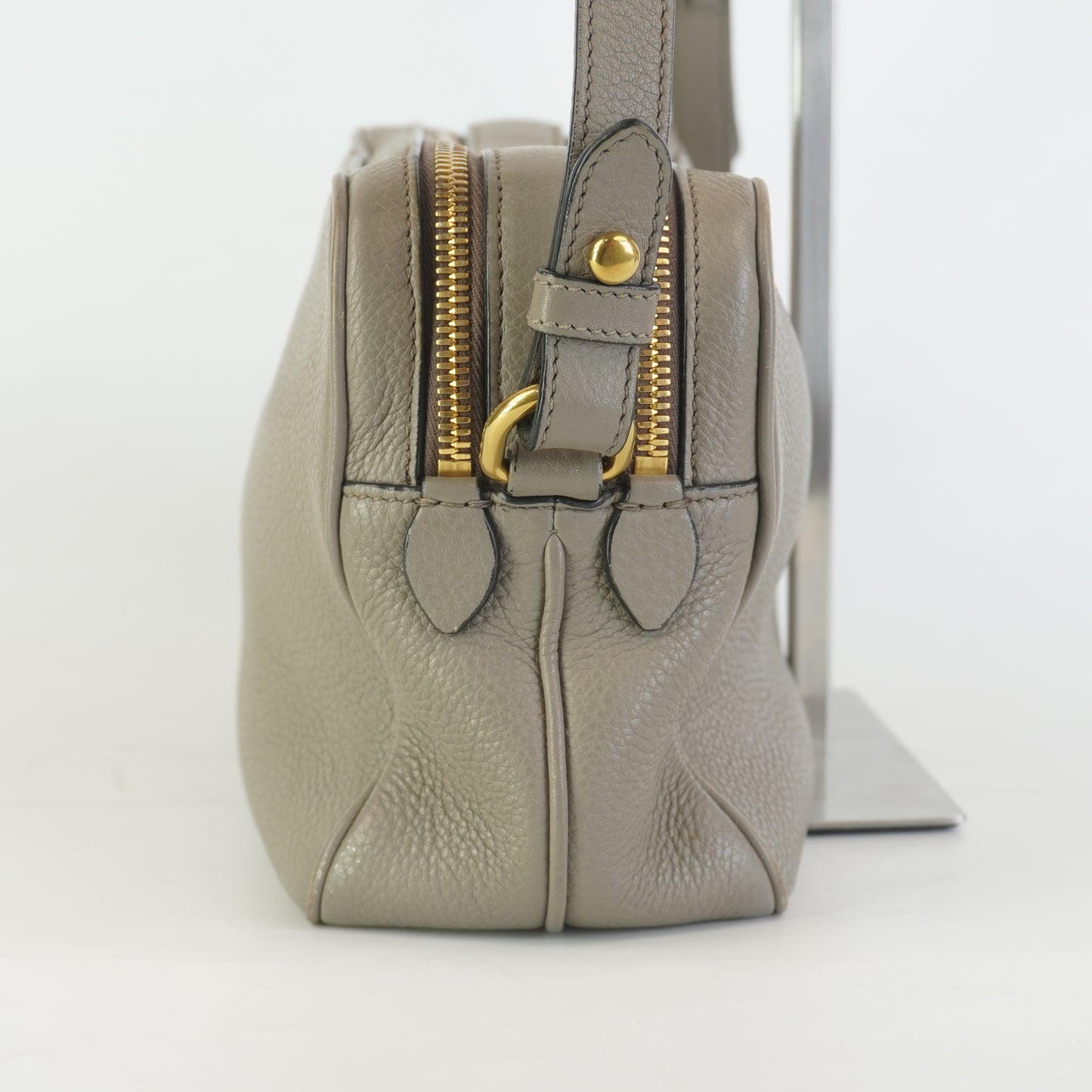 Prada Vitello Phenix Double Zip Camera Bag Small GHW