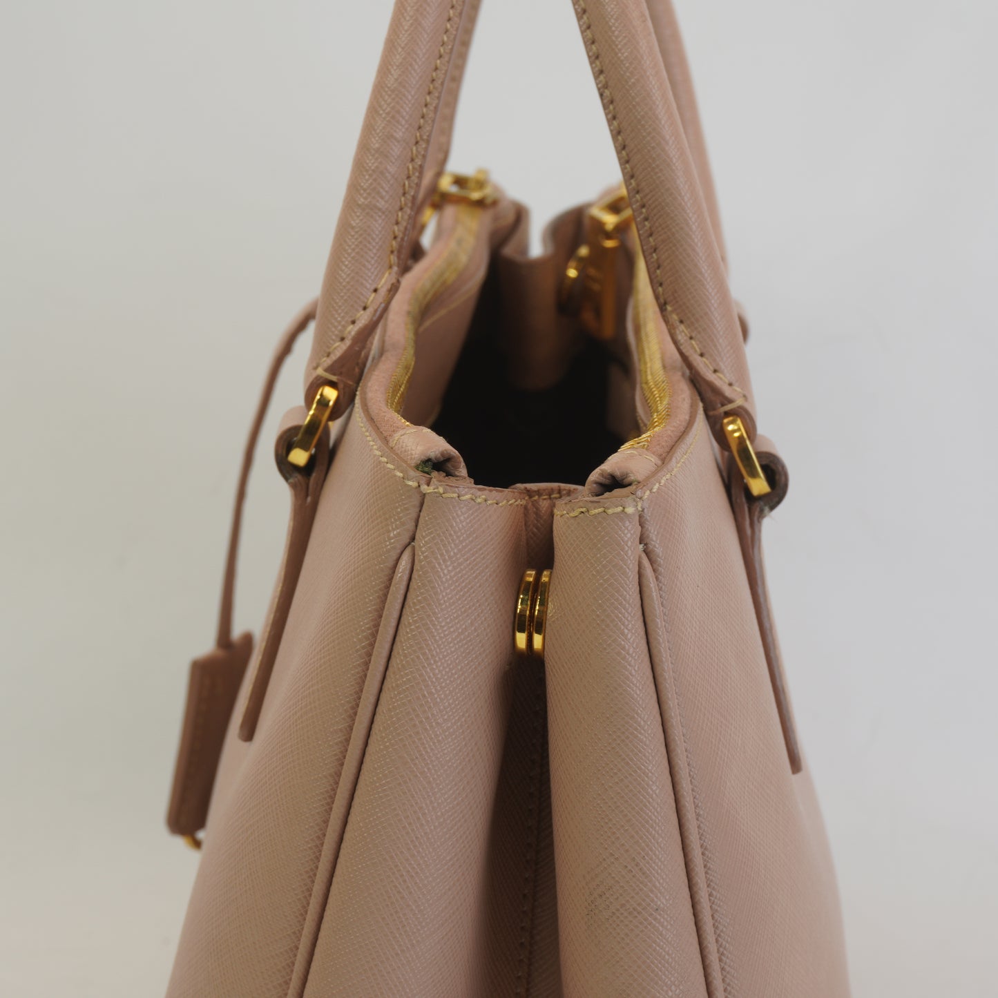Prada Beige Saffiano GHW Medium