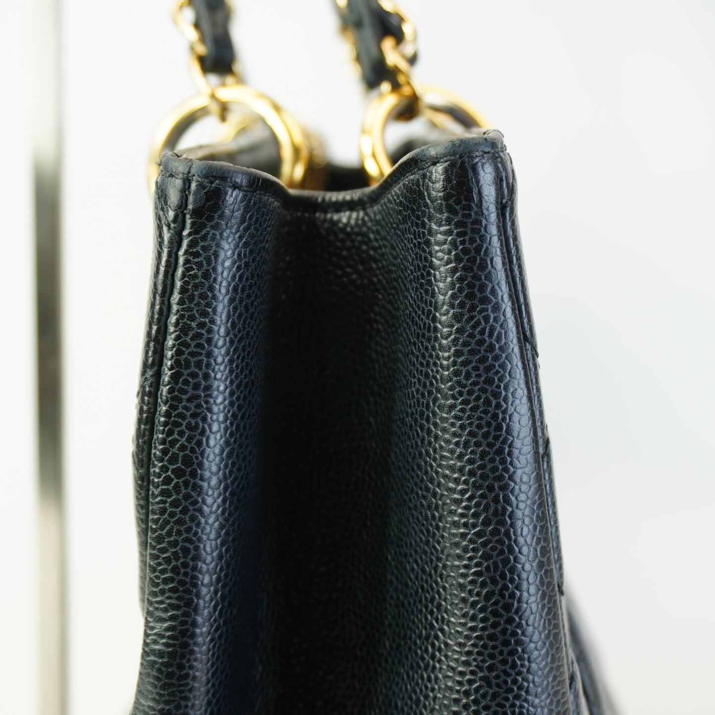 Chanel GST GHW Medium Black