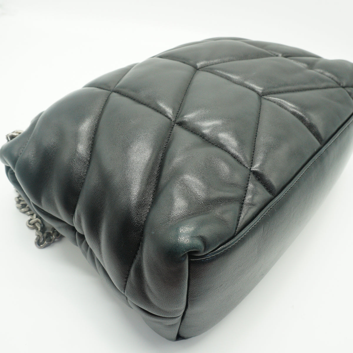 YSL Loulou Puffer Medium Lambskin Black SHW