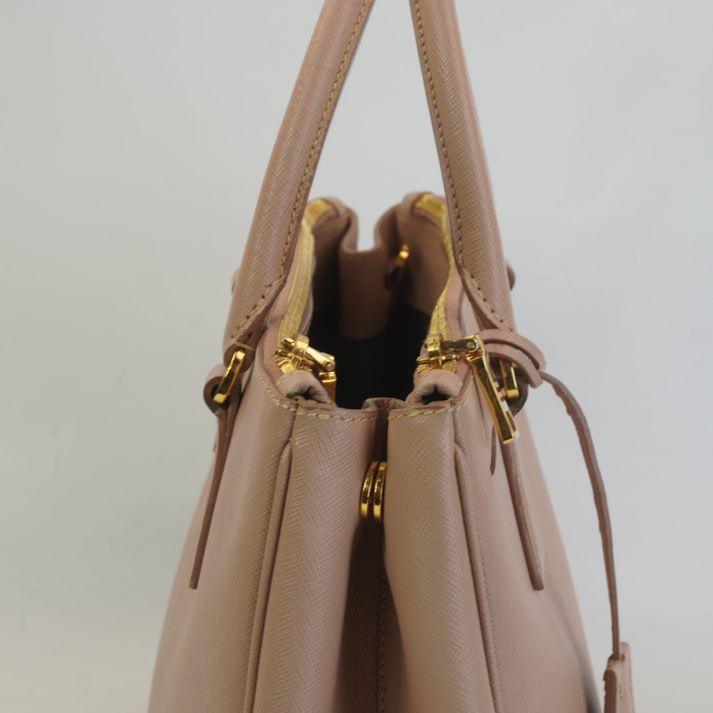 Prada Beige Saffiano GHW Medium