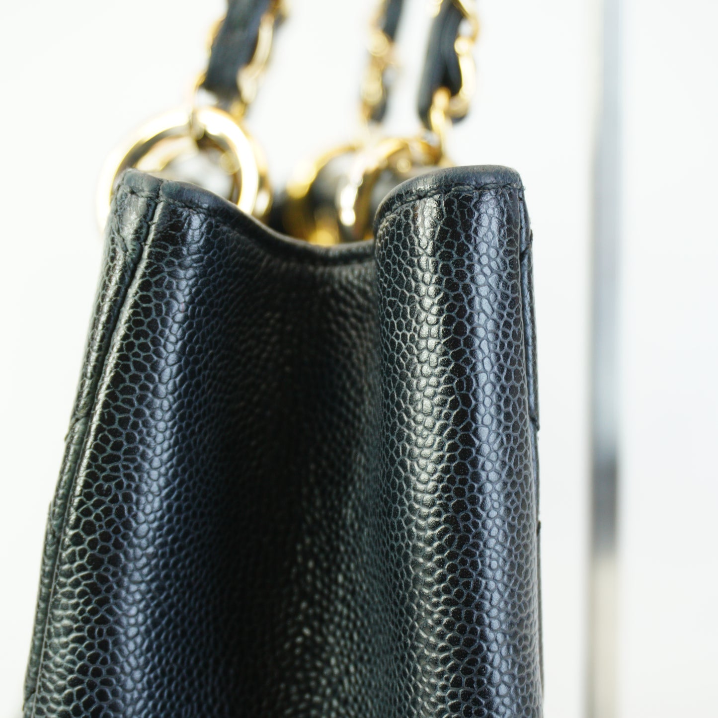 Chanel GST GHW Medium Black