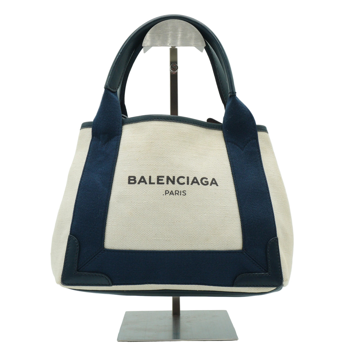 Balenciaga	Navy Cabas tote bag Small SHW