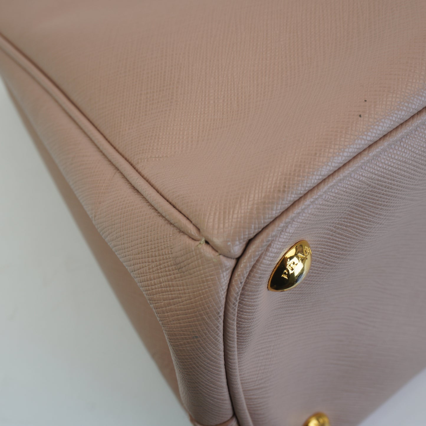 Prada Beige Saffiano GHW Medium