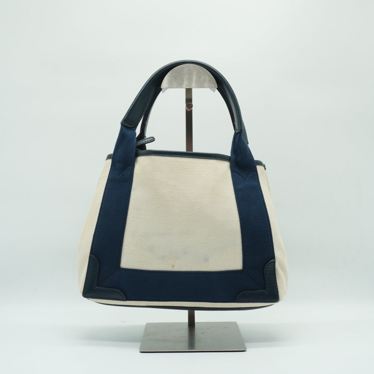 Balenciaga	Navy Cabas tote bag Small SHW