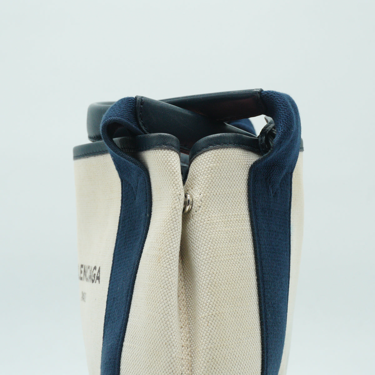 Balenciaga	Navy Cabas tote bag Small SHW