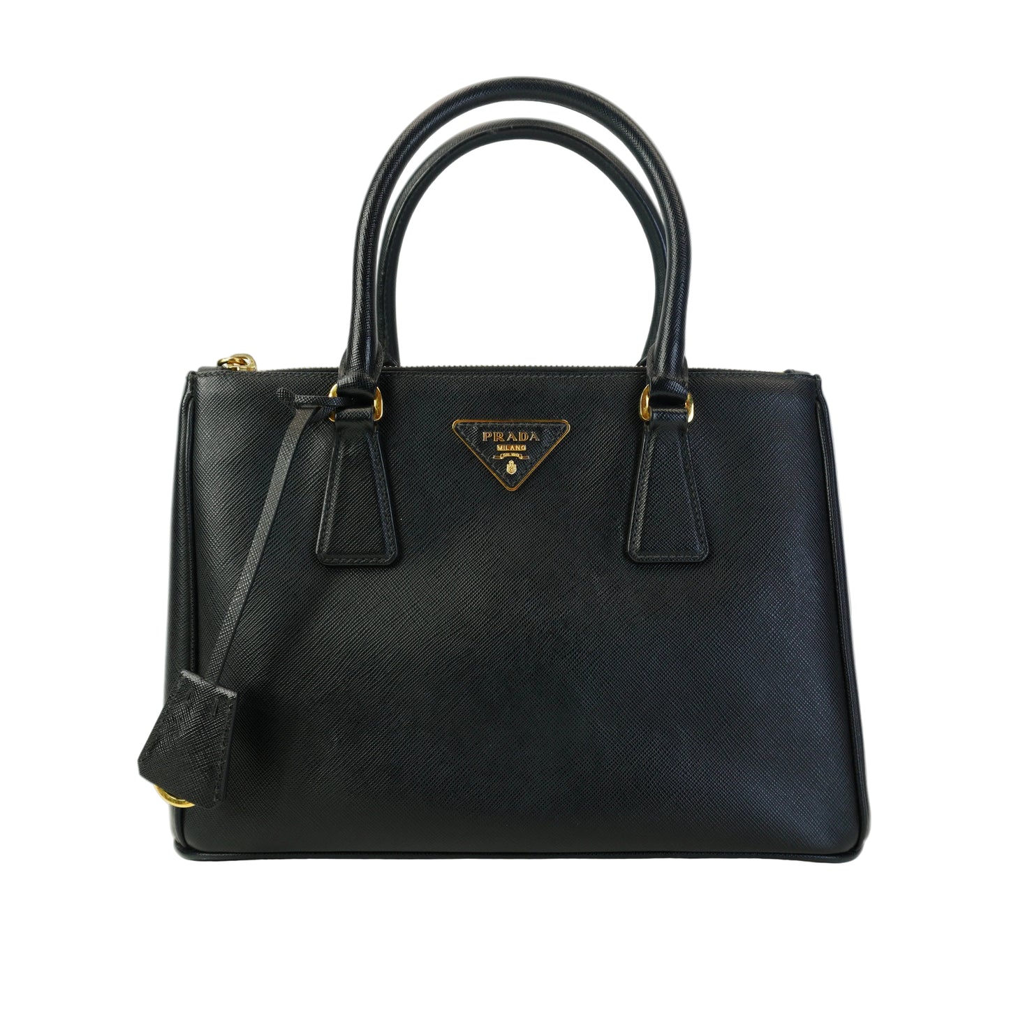 Prada Galleria Double-Zip Tote Bag GHW Medium