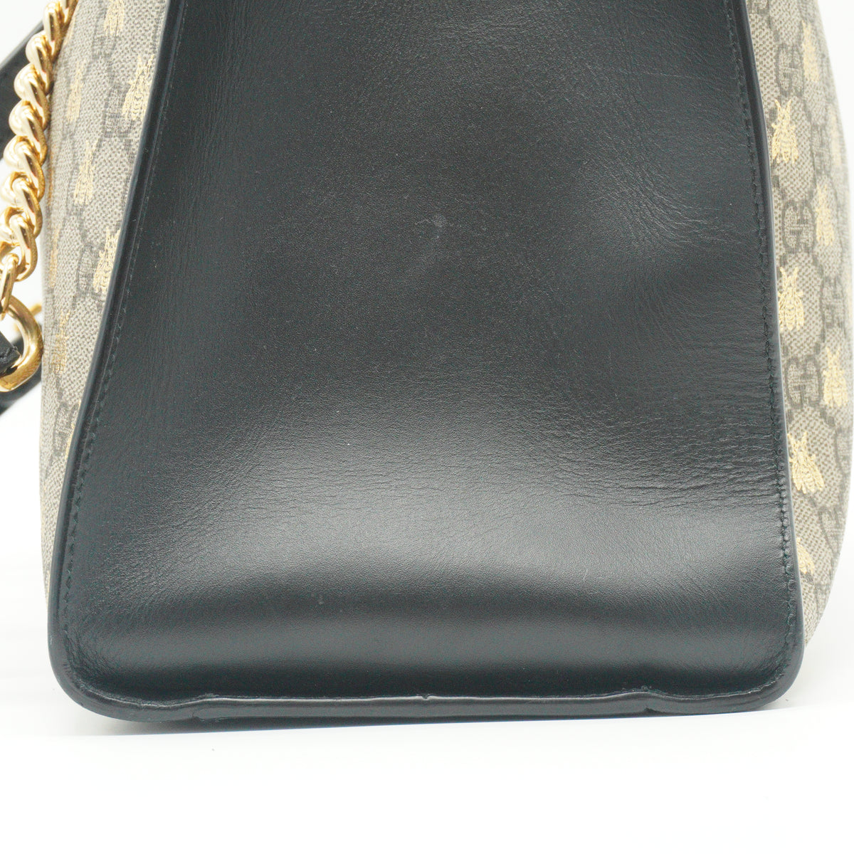 Gucci GG Supreme Bees Padlock Large Beige/Black GHW