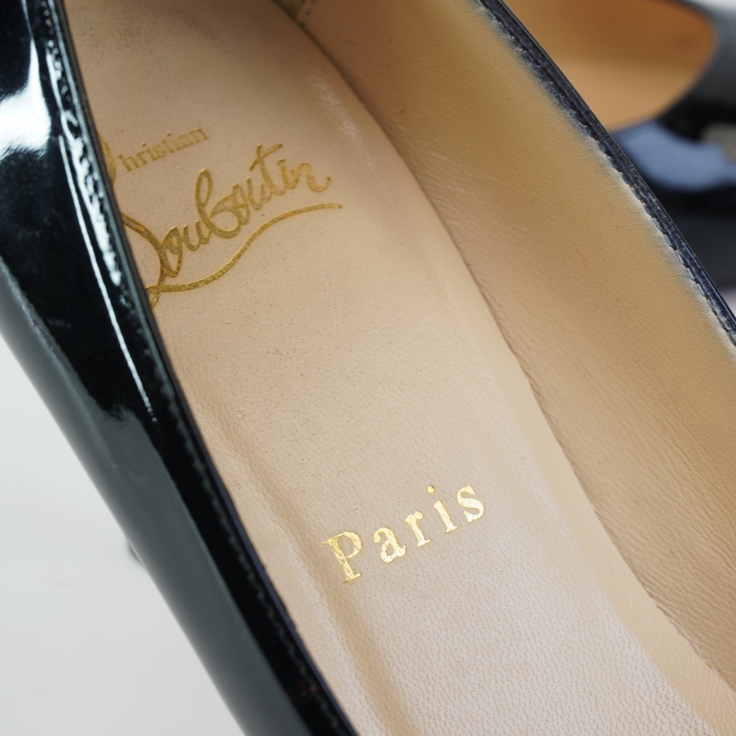 Christian Louboutin Patent Leather Black Size 37.5