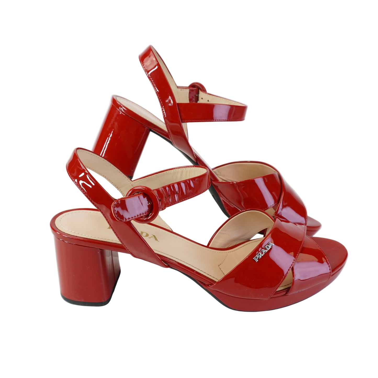 Prada Red Heels Size 41