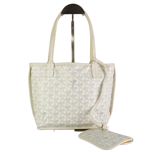 Goyard Anjou Mini Goyardine White