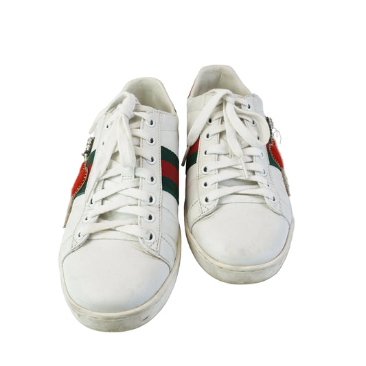 Gucci Ace Embroided Heart Dagger Size 36.5