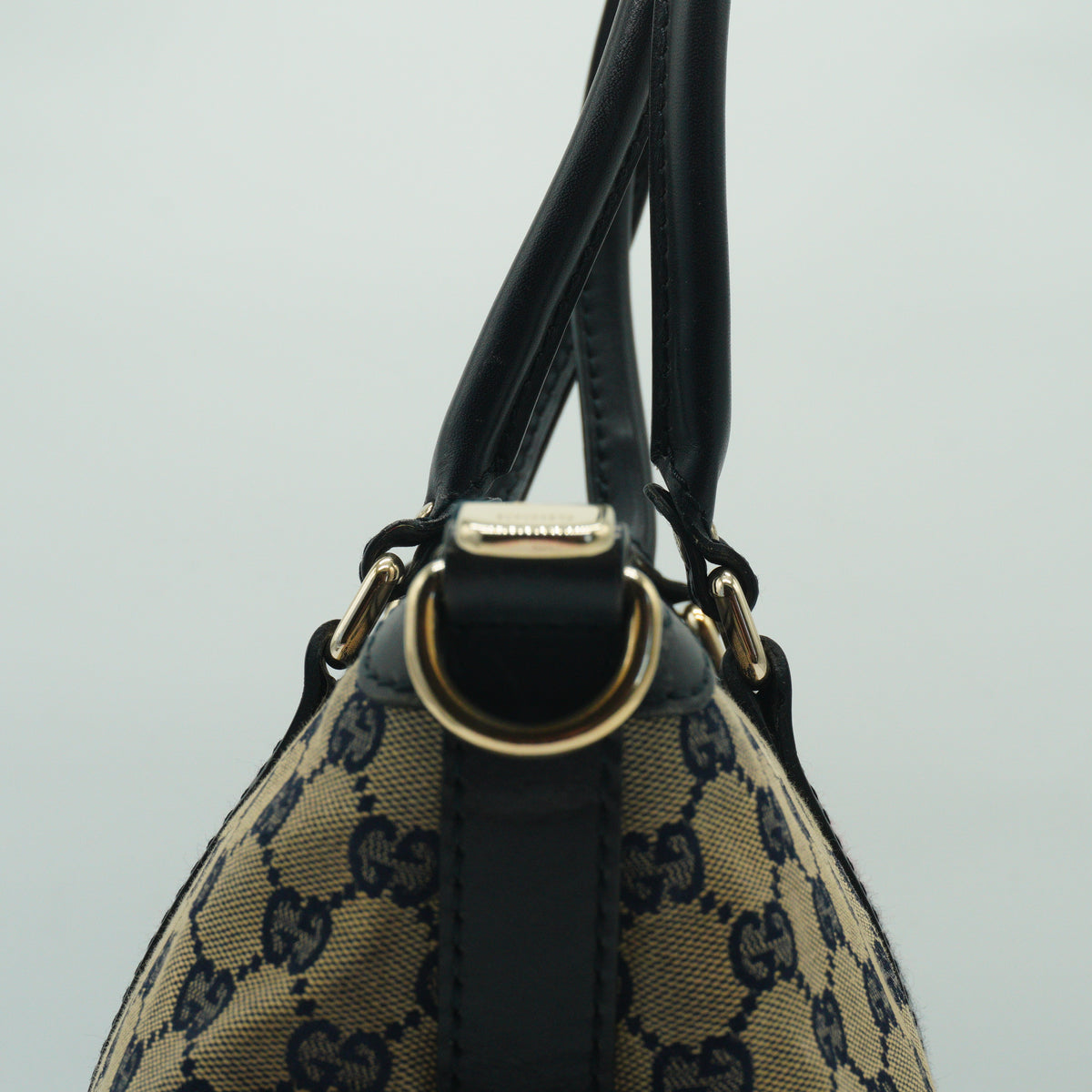 Gucci GG Canvas Medium Beige/Navy Blue GHW