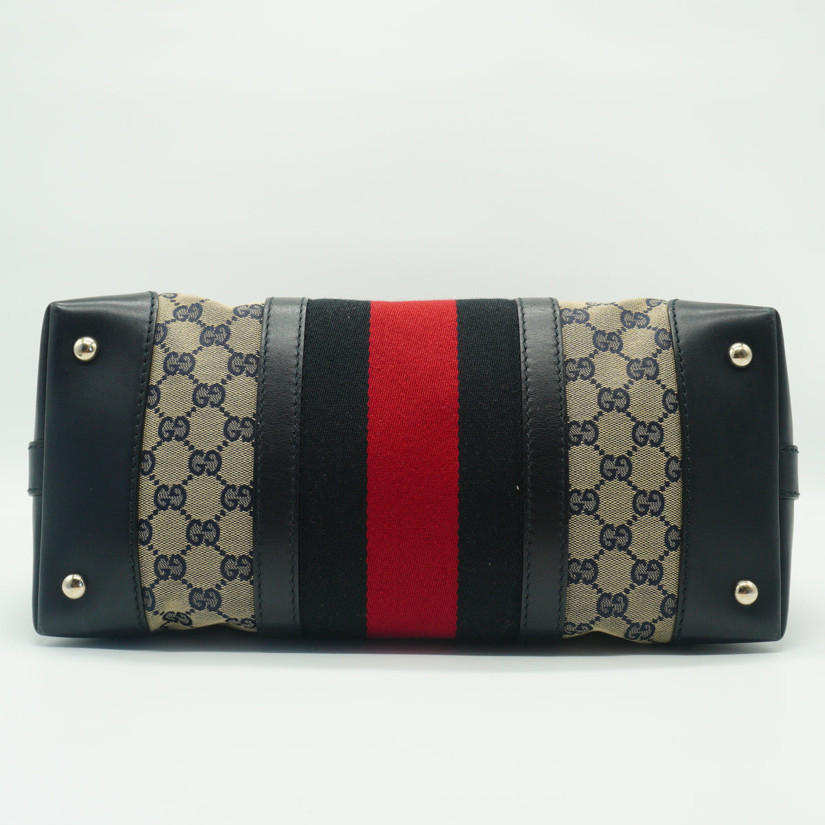 Gucci GG Canvas Medium Beige/Navy Blue GHW