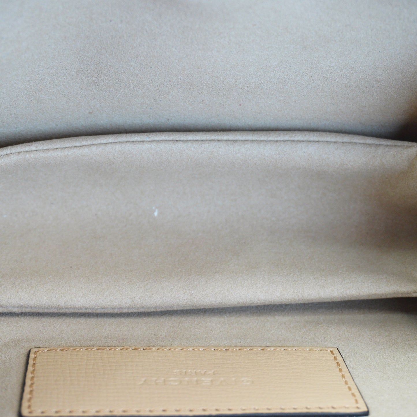 Givenchy Beige Leather Crossbody Bag GHW Small