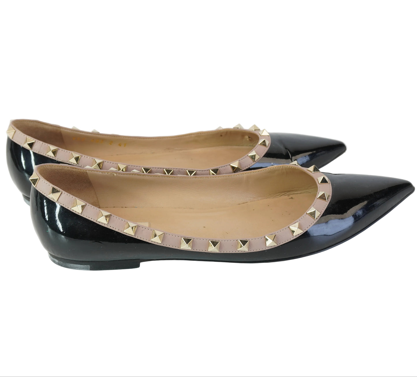 Valentino Black Flat Shoes Size 41