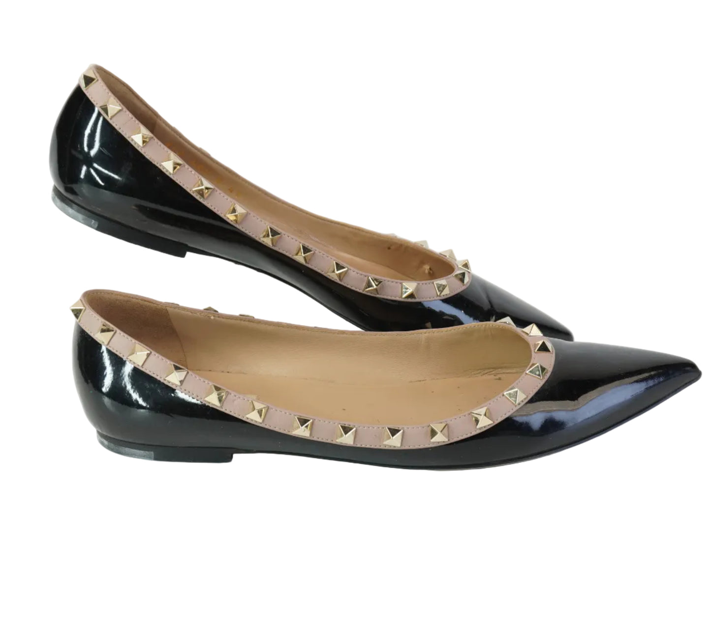 Valentino Black Flat Shoes Size 41